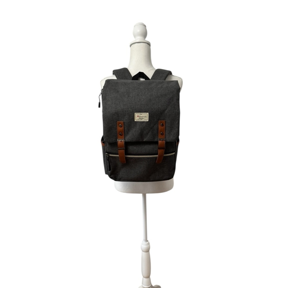 Modoker 15'' Vintage Laptop Backpack with USB Charging Port